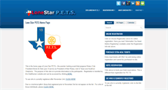 Desktop Screenshot of lonestarpets.org