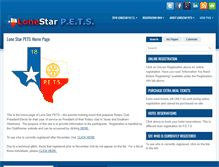 Tablet Screenshot of lonestarpets.org